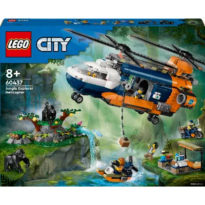 LEGO City Exploration 60437 - Helikopter från djungelforskare i läger