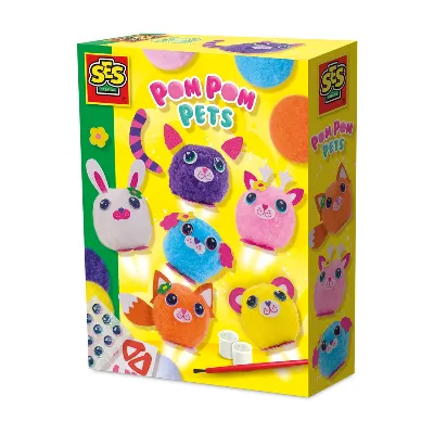 SES Creative Pom Pom Husdjur - (S14789)