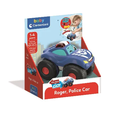 Clementoni Stunt Wheels Pullback Car Police