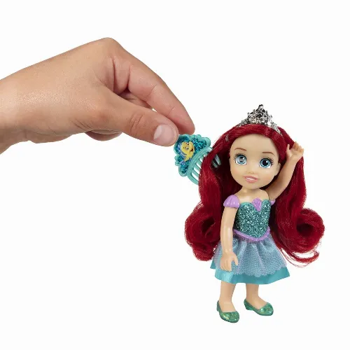 JAKKS Pacific Disney Princess 6 tums liten docka med kam Ariel