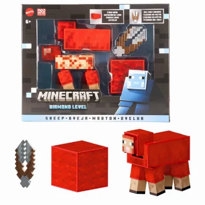 MINECRAFT Diamond Level får actionfigur & 3 tillbehör (JCV22)