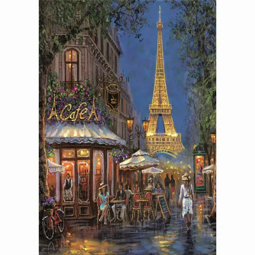 Clementoni Pussel 500 Pcs CB High Quality Collection Night of the Eiffel Café