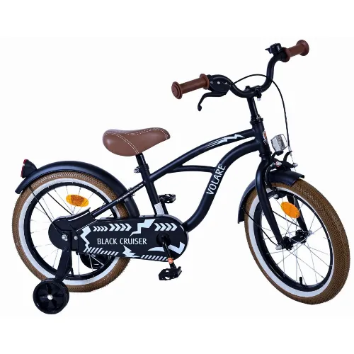 Volare Children&#039;s Bicycle 16 - Black Cruiser (21602-SACB)