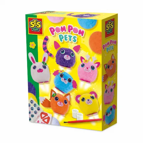 SES Creative Pom Pom Husdjur - (S14789)