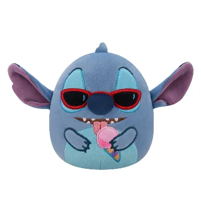 Squishmallows 20 cm plysch Disney Stitch - Stitch med snökon