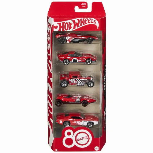 Hot Wheels Basics Mattel 80th 5-pack (JGK08)