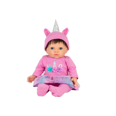 Tiny Treasure Outfit med rosa enhörning (30216)