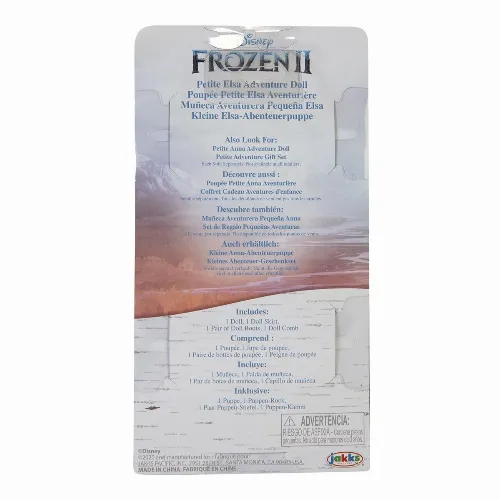 JAKKS Pacific Disney Frozen 6 tums liten docka med kam Äventyr Elsa