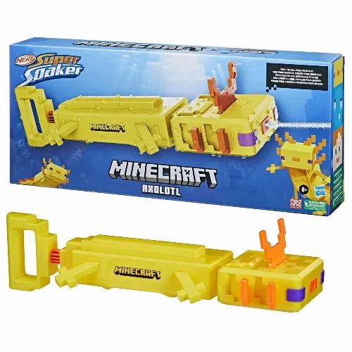 Nerf Super Soaker Minecraft Axolotl