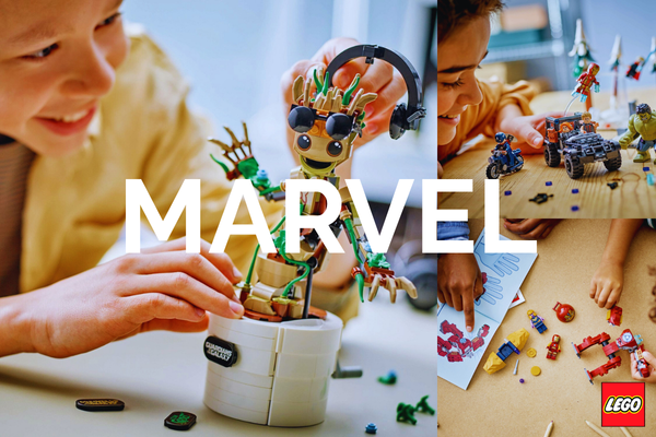 A campaign banner for the LEGO brand.